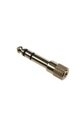 Female 3,5mm to Male 6,35mm Jack Coupler - Gold CAA30