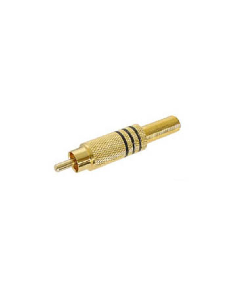 Velleman Velleman RCA Plug Free Black Gold CA048B