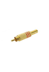 Velleman Velleman RCA Plug Free Red Gold CA048R