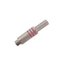 Velleman Velleman RCA Socket Free Nickel Red CA064R