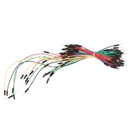 Velleman Breadboard Assorted Jumper Wires - 65pcs - One pin Male to Male