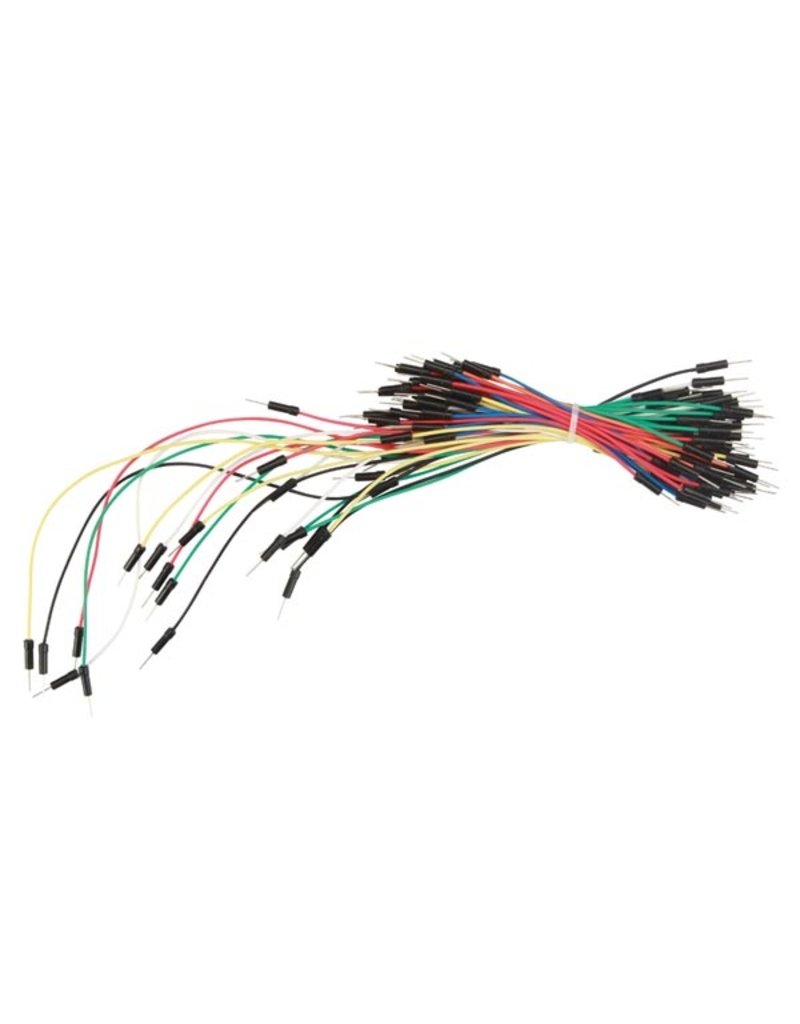Breadboard Assorted Jumper Wires - 65pcs - One pin Male to Male WJW009