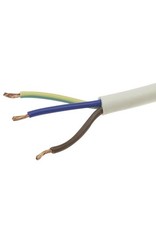 Power Cable H05VV-F - 3 x 1,5mm², White, 10m