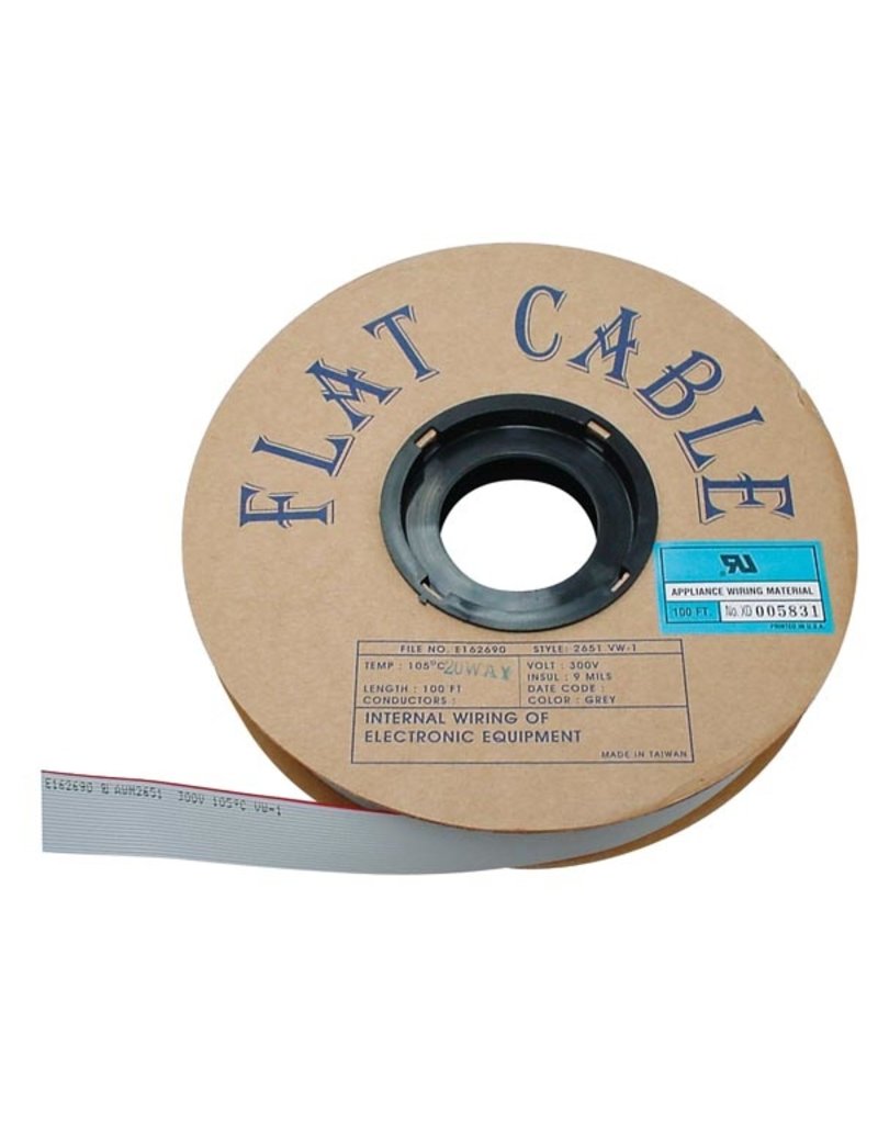 Flat cable - 50 Conductors - Grey - per Meter