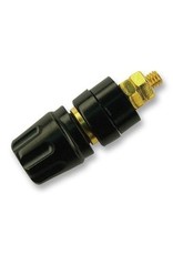 Banana Socket 4mm Female Black Gold-Plated Hirschmann