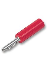 Banana-plug 4mm Red Nickel