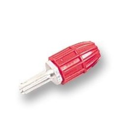 Belling Lee Banana plug, Silvered, Red