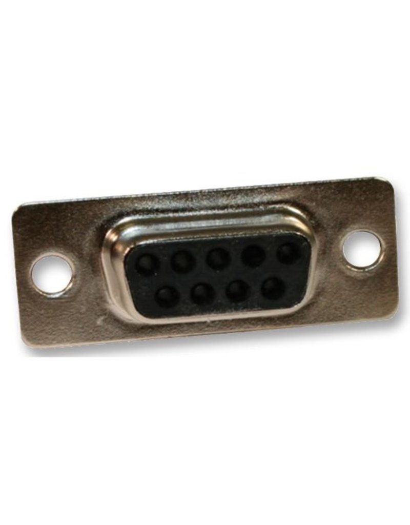 D-Sub connector, Female, 9 Way, Crimp, Straight, Norcomp