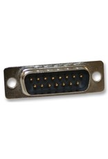 D-Sub connector, Male, 15 Way, Solder, Straight, Norcomp