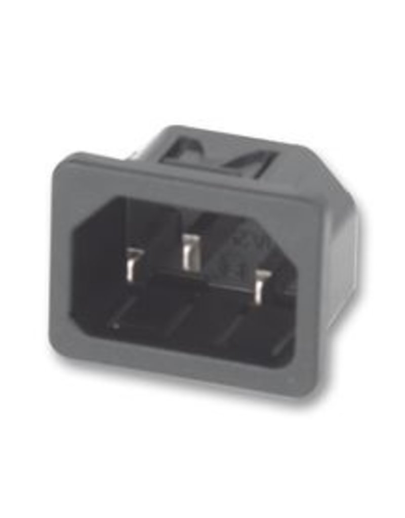 IEC Snap-in Power Inlet Male Shurter