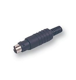 Male Plastic 3-Pole Mini-DIN Plug Schurter