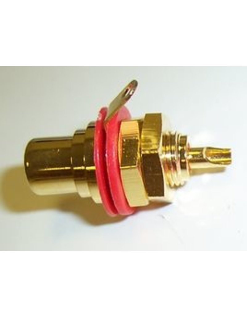 Neutrik RCA Socket Chassis Red NYS367