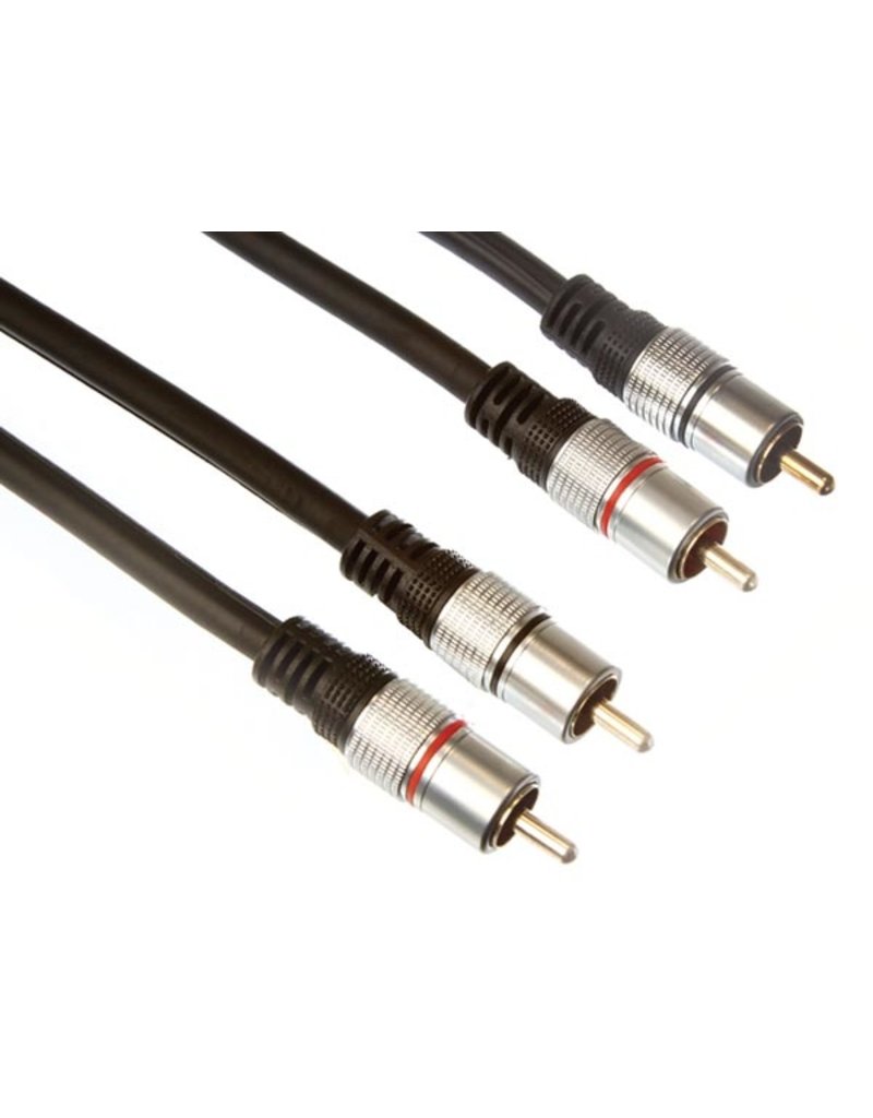 Professional 2x RCA to 2xRCA Audio Interlink 0,75m PAC204T