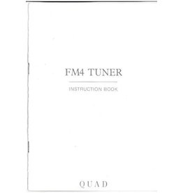 Quad FM4 Tuner Instruction book UK