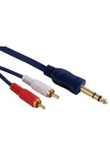 Velleman RCA - Jack 6,3mm 5,0m High-Q Interlink Velleman AVB019