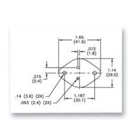 TO-3 Silicone-Fiber Insulator Pad