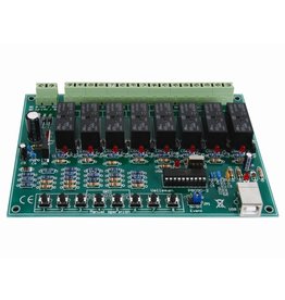 Velleman Velleman K8090 8-Channel USB Relay Card Kit