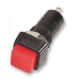 Multicomp Push-button switch SPST Off-On  Red