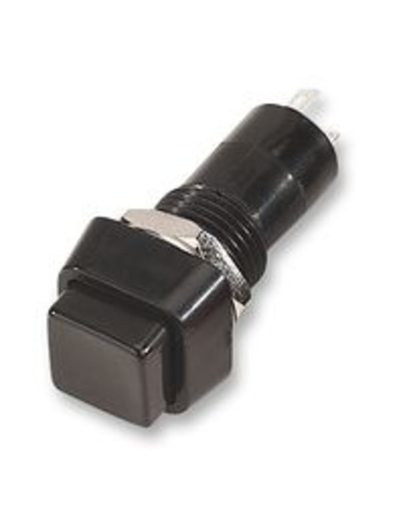 Multicomp Push-button switch SPST Off-On Black 12,2mm Multicomp - Copy