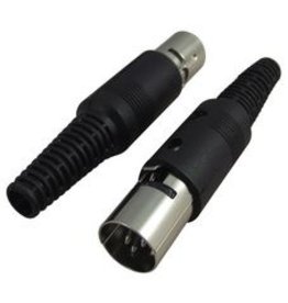 Pro Signal Male Plastic 4-Pin DIN Plug Pro Signal