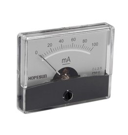 Hopesun Panel meter 100mA DC - 60 x 75 mm