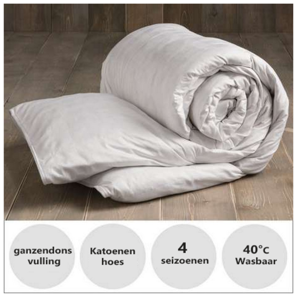 Dekbed - Wellbed Supreme - 4 seizoenen - ganzendons - 4 seizoenen - Anti Allergie