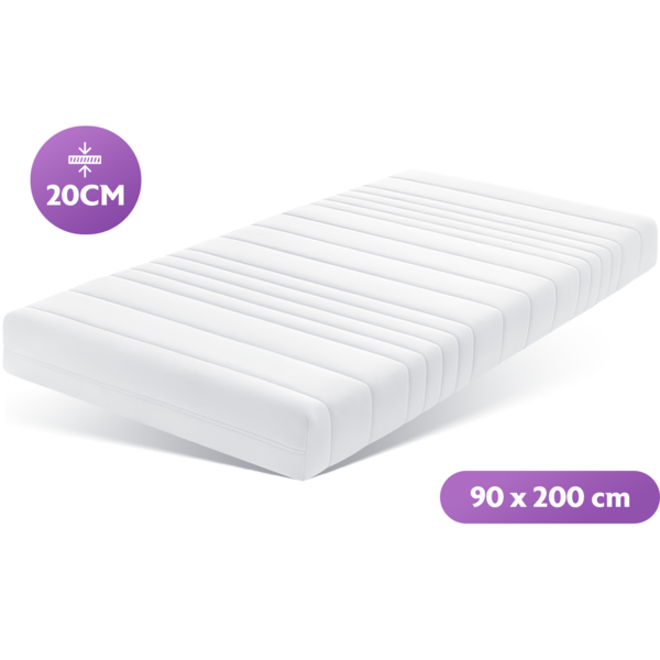 Densi Densi Matras - 20cm dik - 7 zones - Koudschuim - Afritsbare hoes - Premium hotelkwaliteit