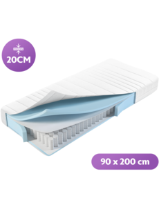 Densi Densi Matras - Pocketvering - 20cm dik - 7 zones - Koudschuim - Afritsbare hoes - Premium hotelkwaliteit