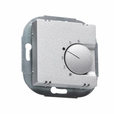 ALRE Raumthermostat FTR 101.000 aluminium matt für Merten M-Plan/M-Pure