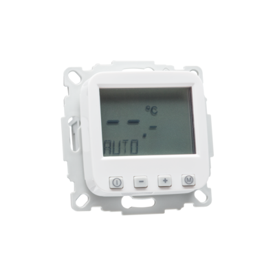 Raumthermostat digital mit Uhr für Busch Jäger Reflex SI Rahmen
