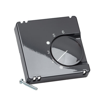 ALRE Deckelset 50x50 mm anthrazit glanz für alre Raumthermostat FTR