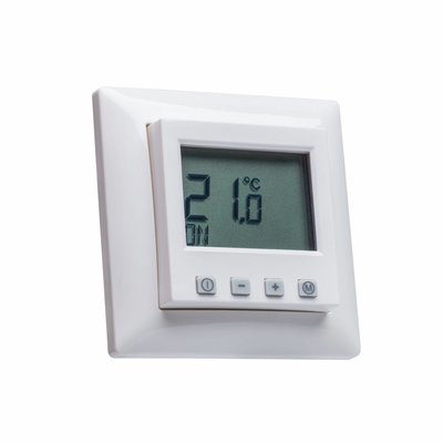 Raumthermostat digital für Busch Jäger Busch-balance SI Rahmen