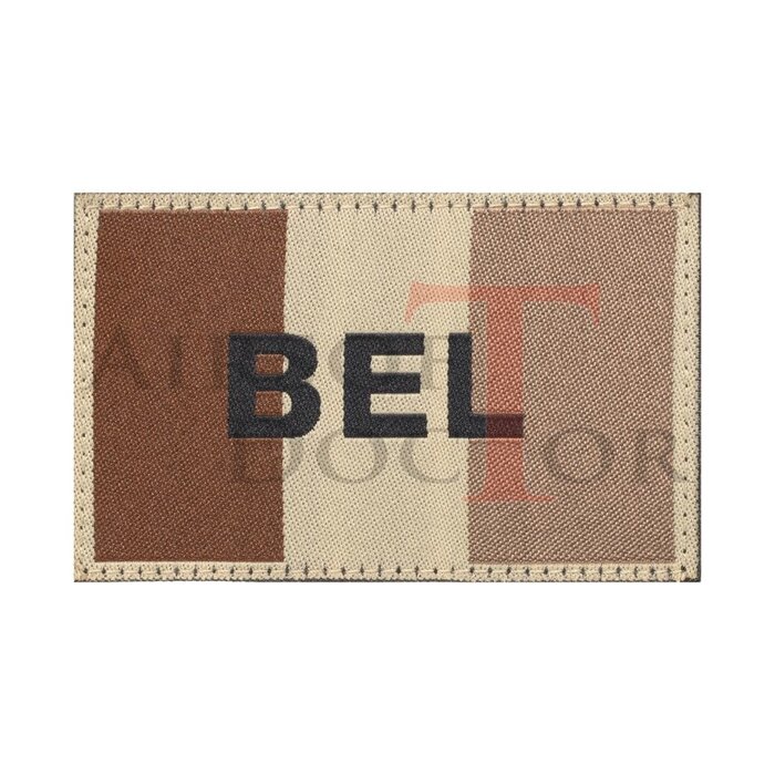 Claw Gear Patch - Belgium Flag - Tan