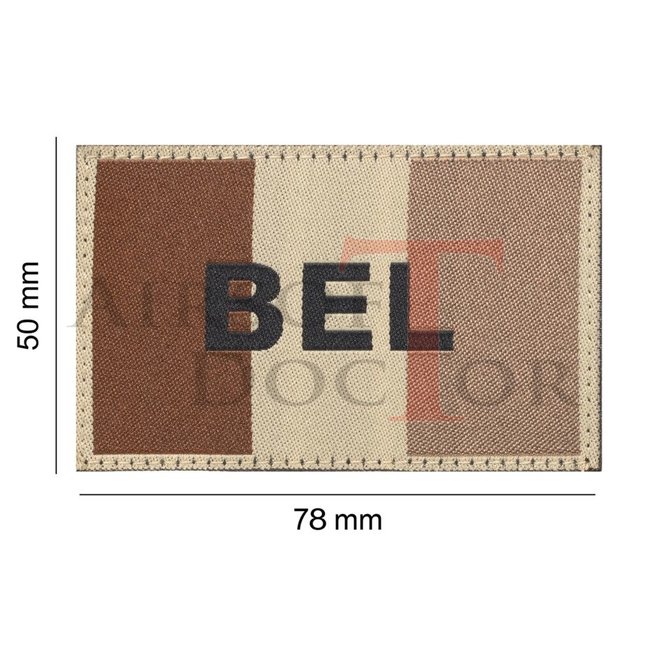 Claw Gear Patch - Belgium Flag - Tan