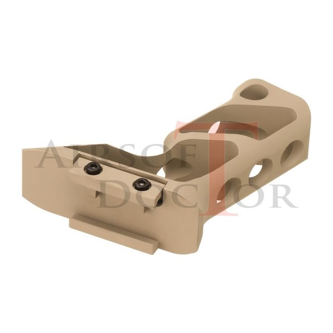 METAL CNC Picatinny Long Angled Grip - Tan