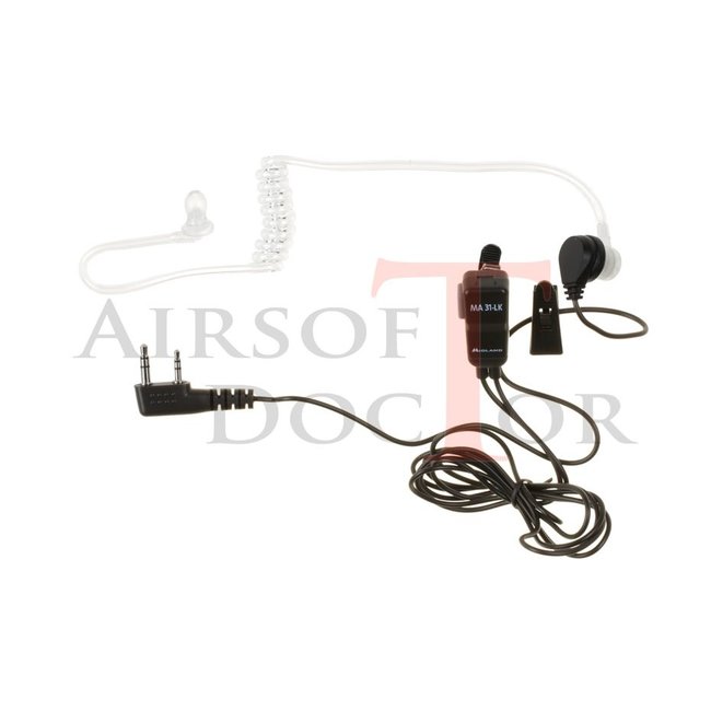 Midland MA 31 LK Security Headset Kenwood Connector