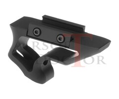 METAL CNC Picatinny Short Angled Grip - Black