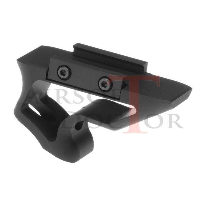 METAL CNC Picatinny Short Angled Grip - Black