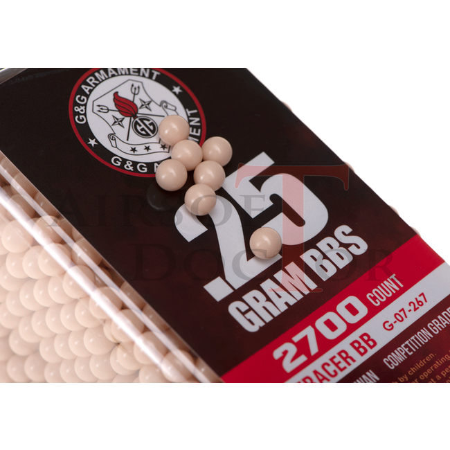 G&G 0.25g Tracer BB 2700rds - Red