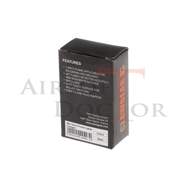 Claw Gear Mk.II Storm Pocket Lighter - Black