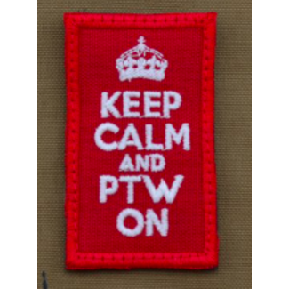 Patch - Keep Calm And PTW On - Red