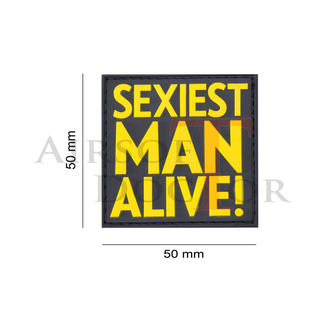 Patch - Sexiest Man Alive Rubber - Yellow - pvc