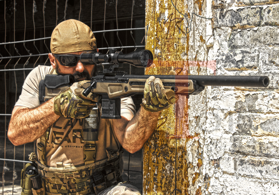 Action Army AAC T10 Bolt Action Sniper Rifle - Tan