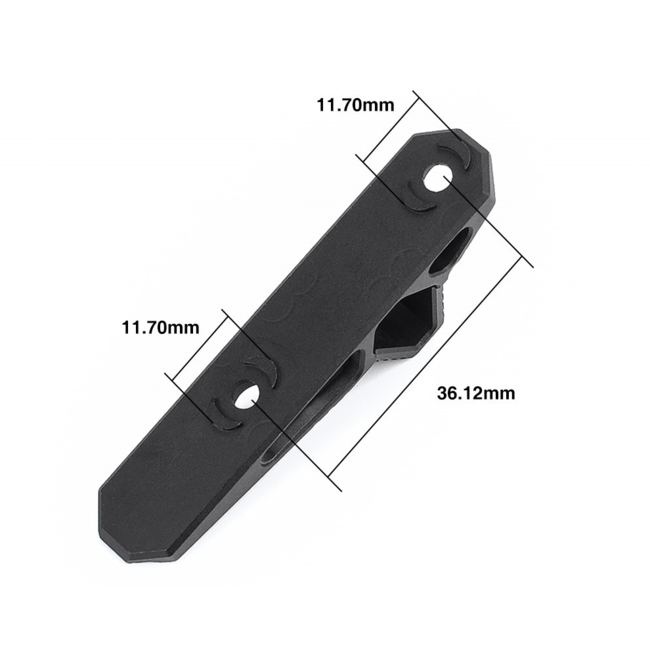 METAL Angled Foregrip Hand-Stop - Keymod & M-lok