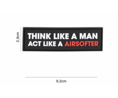 Patch - Think like a man - Black