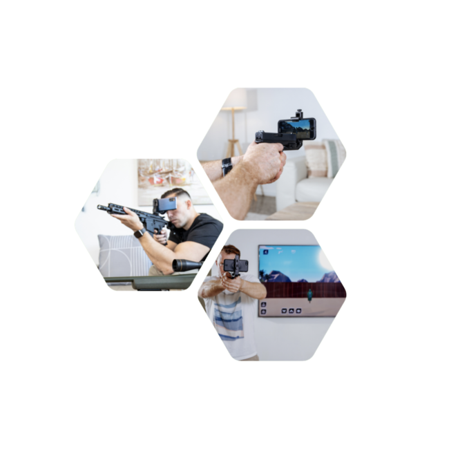 Virtual-Shot Picatinny Rifle Mount Training Shooting System