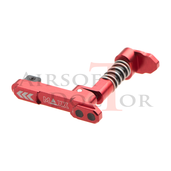 Maxx Model CNC Aluminum Advanced Magazine Release Style B - Red