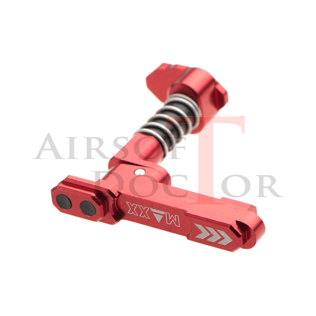 Maxx Model CNC Aluminum Advanced Magazine Release Style B - Red