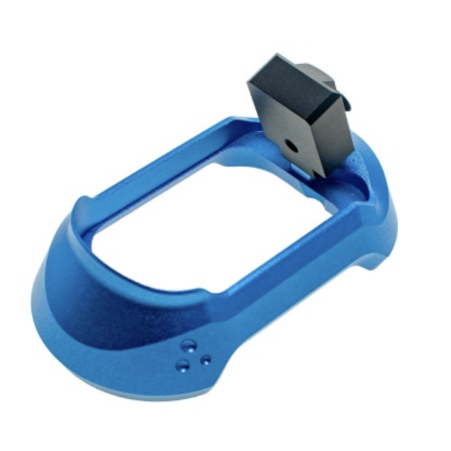 CowCow Magwell Match Grade T01 Aluminum for AAP-01 - Blue