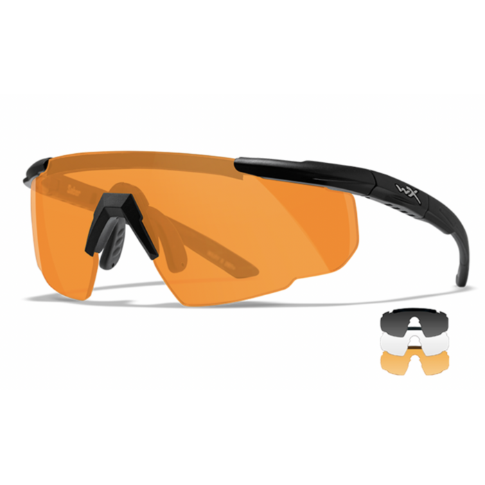 WileyX Saber Advanced - 3 lens kit - Black Frame
